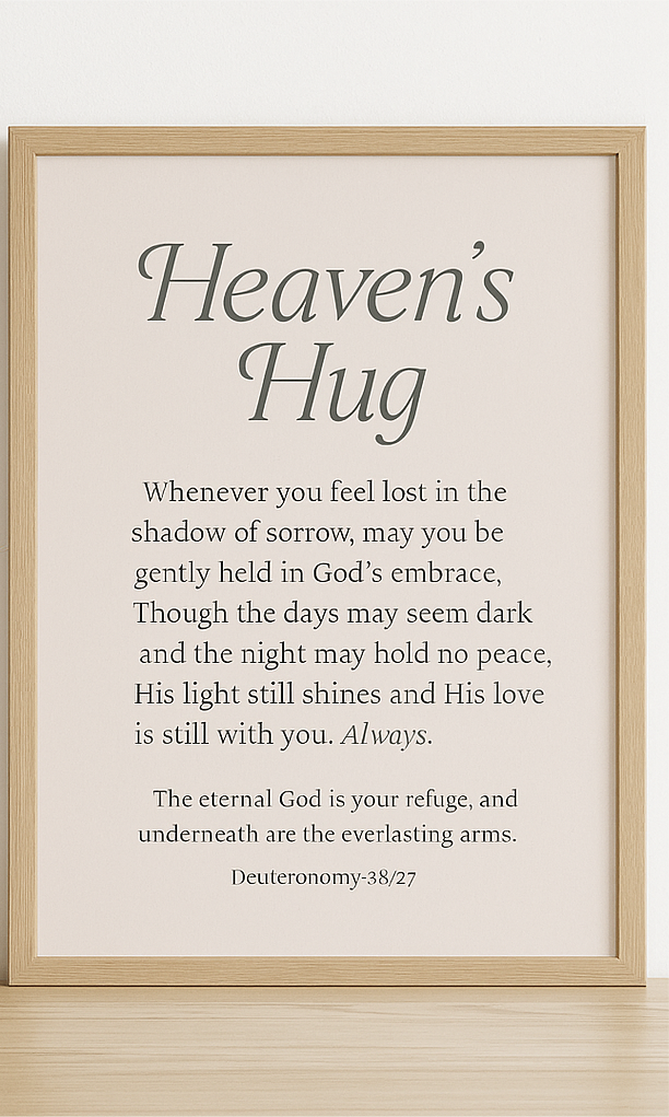 Heaven’s Hug Printable