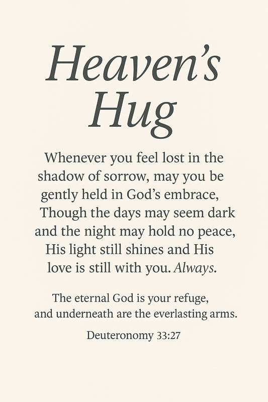 Heaven’s Hug Printable